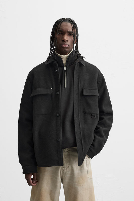 Fleecejacke Schwarz